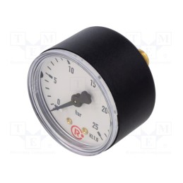 1 pcs x PNEUMAT-208-K - Manometer, 0÷25bar, 50mm, non-aggressive liquids,inert gases