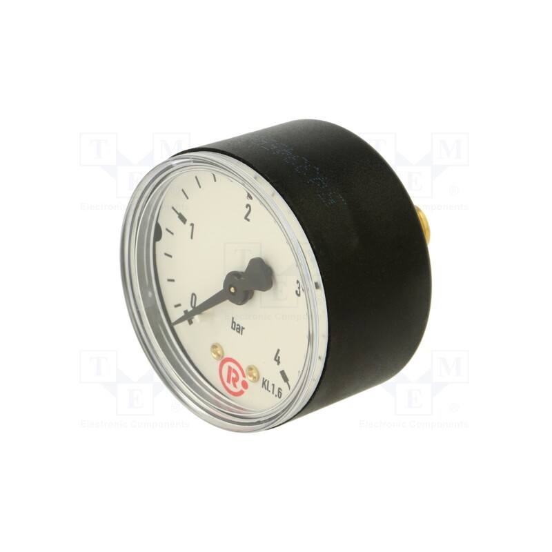 1 pcs x PNEUMAT-204-K - Manometer, 0÷4bar, 50mm, non-aggressive liquids,inert gases