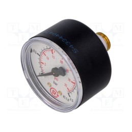 1 pcs x PNEUMAT-203-KD - Manometer, 0÷2.5bar, 50mm, non-aggressive liquids,inert gases