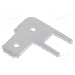 5 pcs x TE Connectivity - 1-726389-2 - Terminal: flat, 4.8mm, 0.8mm, male, THT, brass, tinned, angled 90°