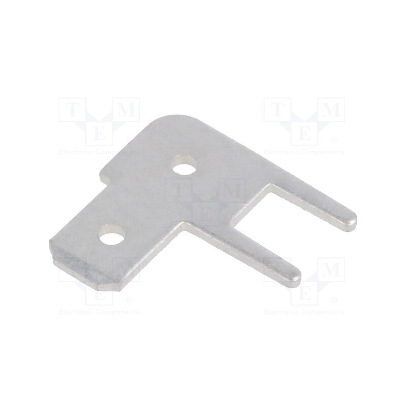 5 pcs x TE Connectivity - 1-726389-2 - Terminal: flat, 4.8mm, 0.8mm, male, THT, brass, tinned, angled 90°