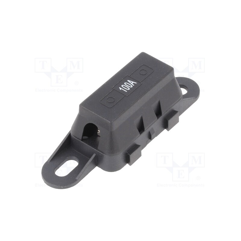 1 pcs x OPTIFUSE - BLC-06B - Fuse holder with cover, 42x12x8.2mm, 100A, screw, 32V