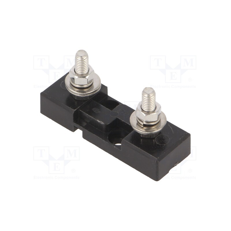 1 pcs x OPTIFUSE - BLC-05-GTA - Fuse holder with cover, 42x12x8.2mm, 300A, Leads: M5 screws, 32V