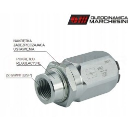 Hydraulic valve throttling 2 sides vrb 1 4 20l