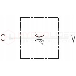 Hydraulic valve throttling 2 sides vrb 1 4 20l