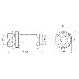 Hydraulic valve throttling 2 sides vrb 1 4 20l