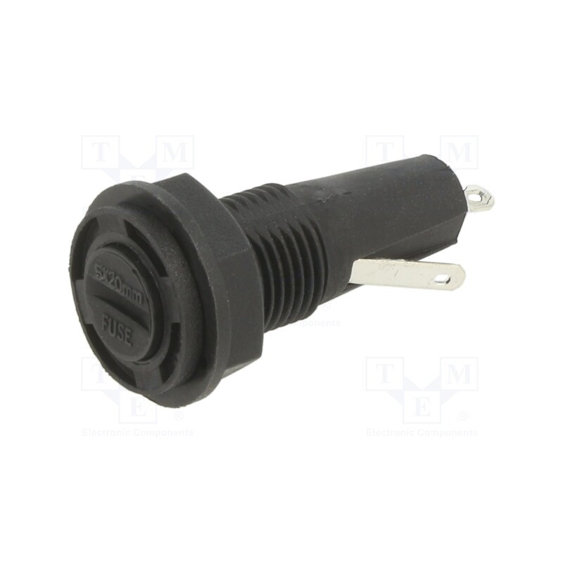 1 pcs x EATON/BUSSMANN - BK2-HTC-607M - Fuse holder with cover, cylindrical fuses, 5mm, 10A, on panel