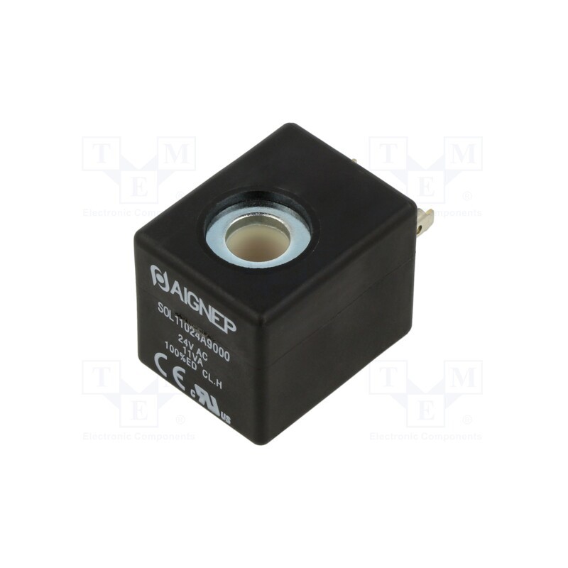 1 pcs x PNEUMAT-FLSOL11024A9000 - Coil for solenoid valve, IP65, 24VAC, 11VA, 10mm
