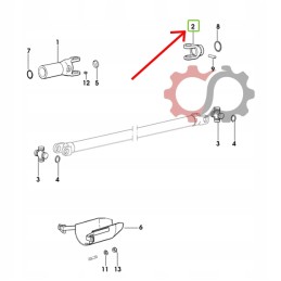 Front drive shaft connector 0 010 0976 0 10 org