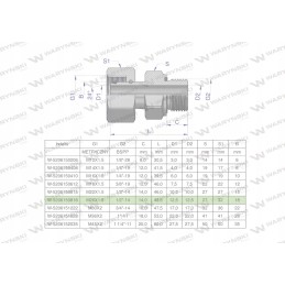 Hydraulic connection m26x1 5 18l 1 2 bsp