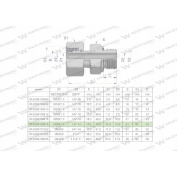Hydraulic connection m26x1 5 18l 1 2 bsp