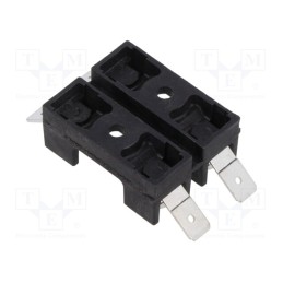 1 pcs x EATON/BUSSMANN - BK-S-8202-2-R - Fuse holder, cylindrical fuses, 6.3x32mm, on panel, 20A, 300VAC
