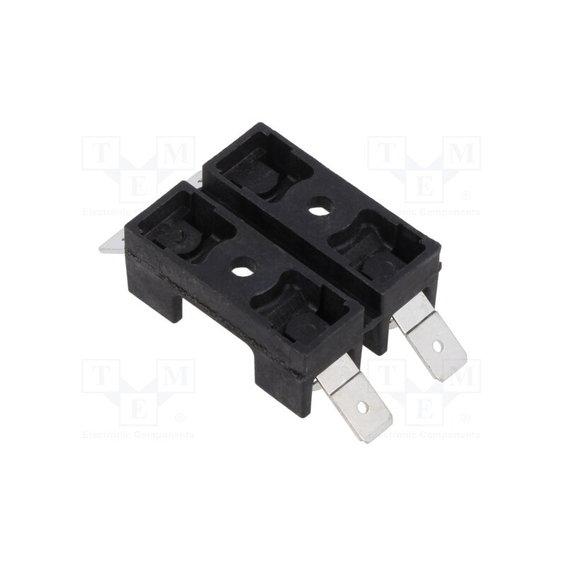 1 pcs x EATON/BUSSMANN - BK-S-8202-2-R - Fuse holder, cylindrical fuses, 6.3x32mm, on panel, 20A, 300VAC