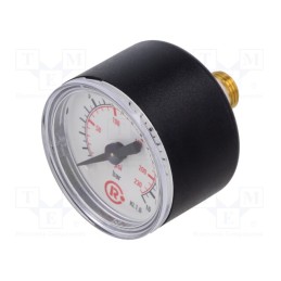 1 pcs x PNEUMAT-110.47-KD - Manometer, 0÷16bar, 40mm, non-aggressive liquids,inert gases
