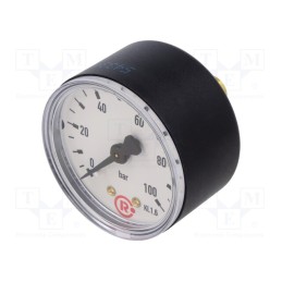 1 pcs x PNEUMAT-210/1-K - Manometer, 0÷100bar, 50mm, non-aggressive liquids,inert gases