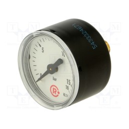 1 pcs x PNEUMAT-110.47 - Manometer, 0÷16bar, 40mm, non-aggressive liquids,inert gases
