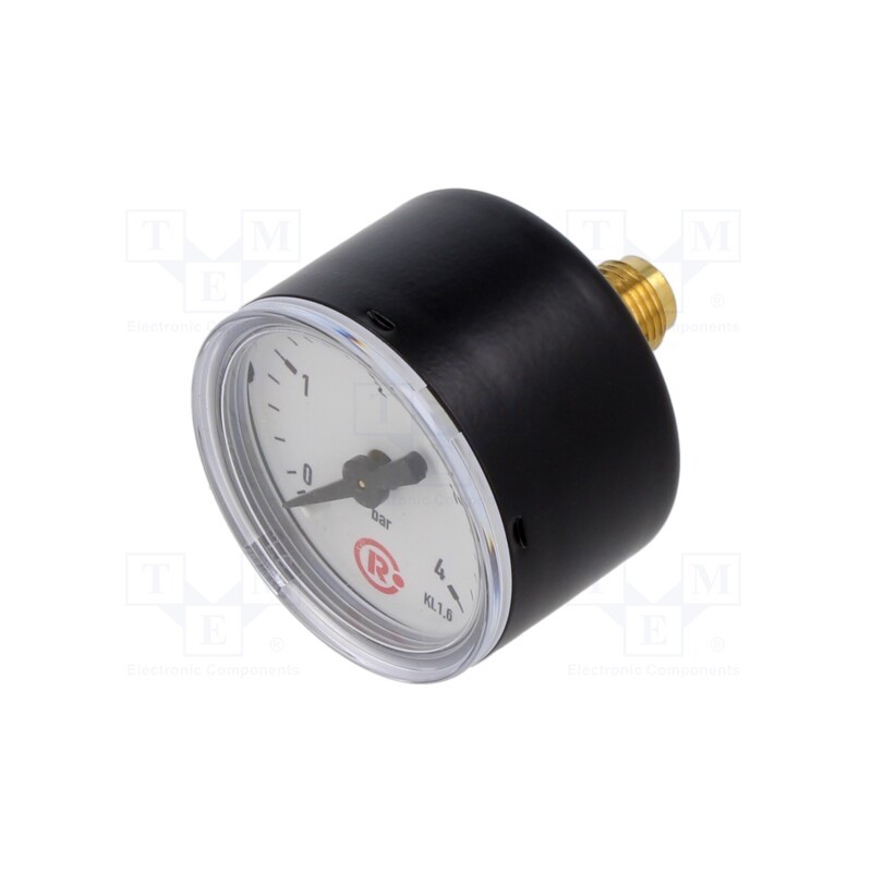 1 pcs x PNEUMAT-110.44 - Manometer, 0÷4bar, 40mm, non-aggressive liquids,inert gases