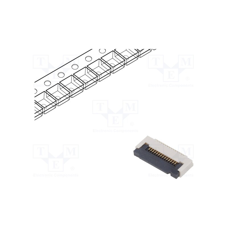 5 pcs x Global Connector Technology (GCT) - FFC2B35-14-G - Connector: FFC/FPC, horizontal, PIN: 14, ZIF, SMT, 50V, 0.4A, Mat: LC