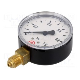 1 pcs x PNEUMAT-112 - Manometer, 0÷1bar, 63mm, non-aggressive liquids,inert gases