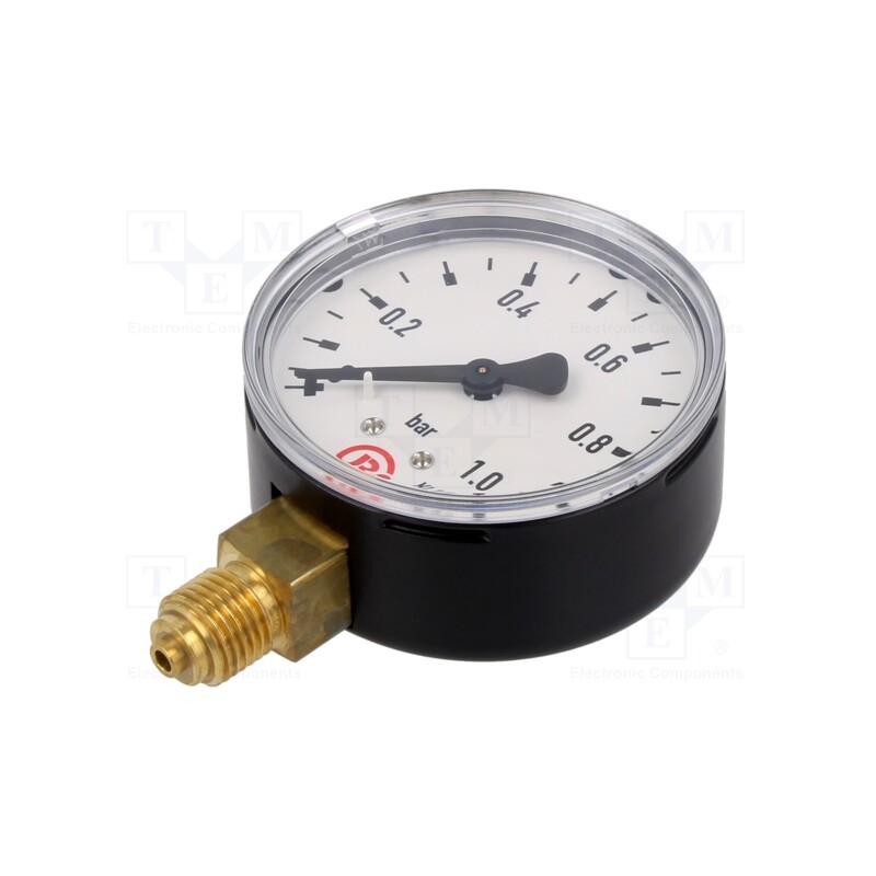 1 pcs x PNEUMAT-112 - Manometer, 0÷1bar, 63mm, non-aggressive liquids,inert gases