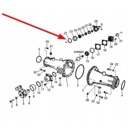 40029230 front axle o-ring
