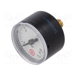 1 pcs x PNEUMAT-119 - Manometer, 0÷25bar, 63mm, non-aggressive liquids,inert gases