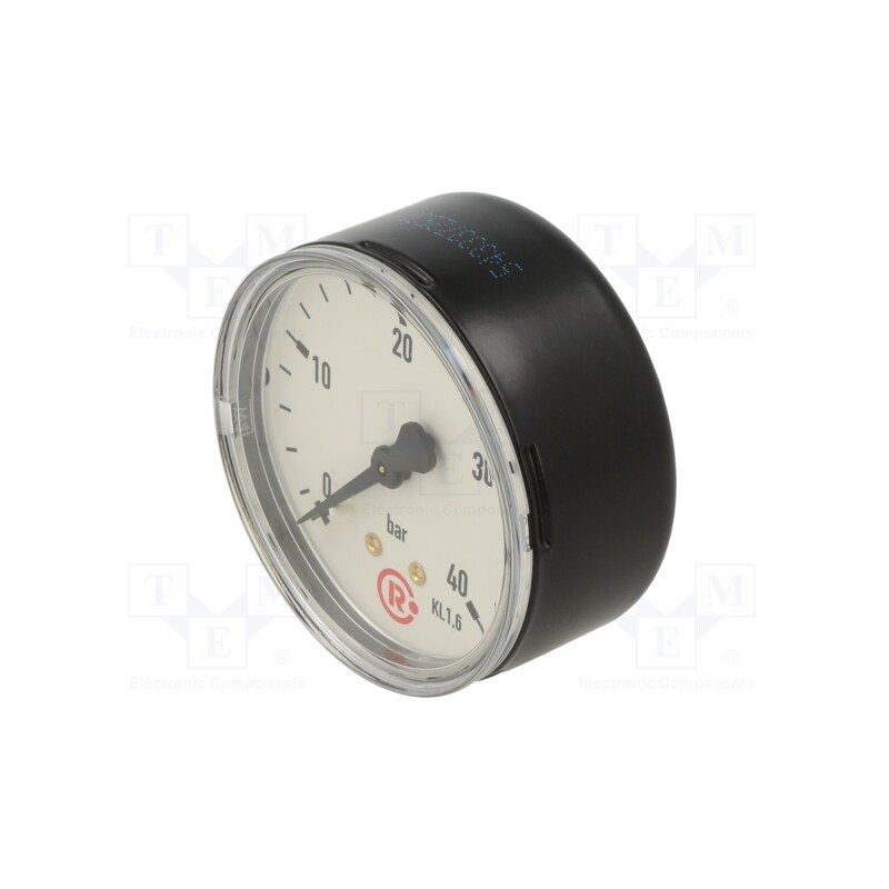1 pcs x PNEUMAT-220 - Manometer, 0÷40bar, 63mm, non-aggressive liquids,inert gases