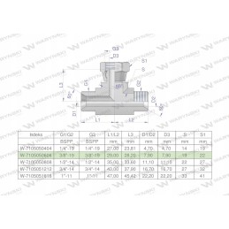 Symmetrical hydraulic tee bab 3 8 bsp
