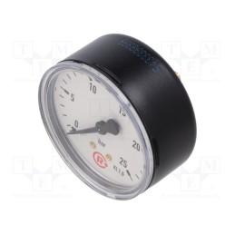 1 pcs x PNEUMAT-219 - Manometer, 0÷25bar, 63mm, non-aggressive liquids,inert gases