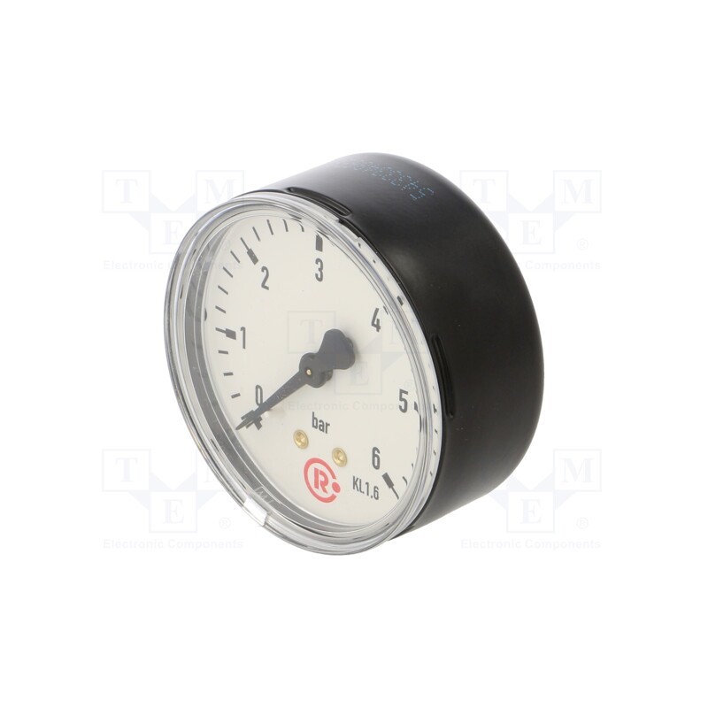 1 pcs x PNEUMAT-216 - Manometer, 0÷6bar, 63mm, non-aggressive liquids,inert gases