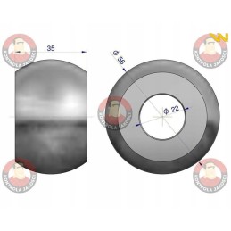 Hardened ball, category 1 2 56x22x35 Warynski