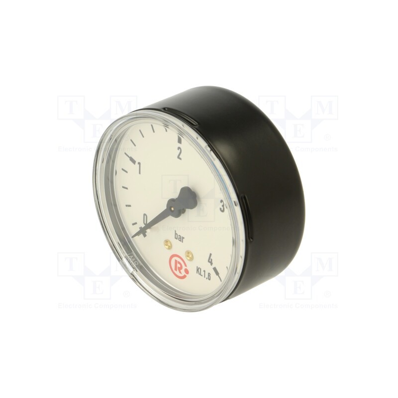 1 pcs x PNEUMAT-215 - Manometer, 0÷4bar, 63mm, non-aggressive liquids,inert gases