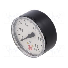 1 pcs x PNEUMAT-212 - Manometer, 0÷1bar, 63mm, non-aggressive liquids,inert gases