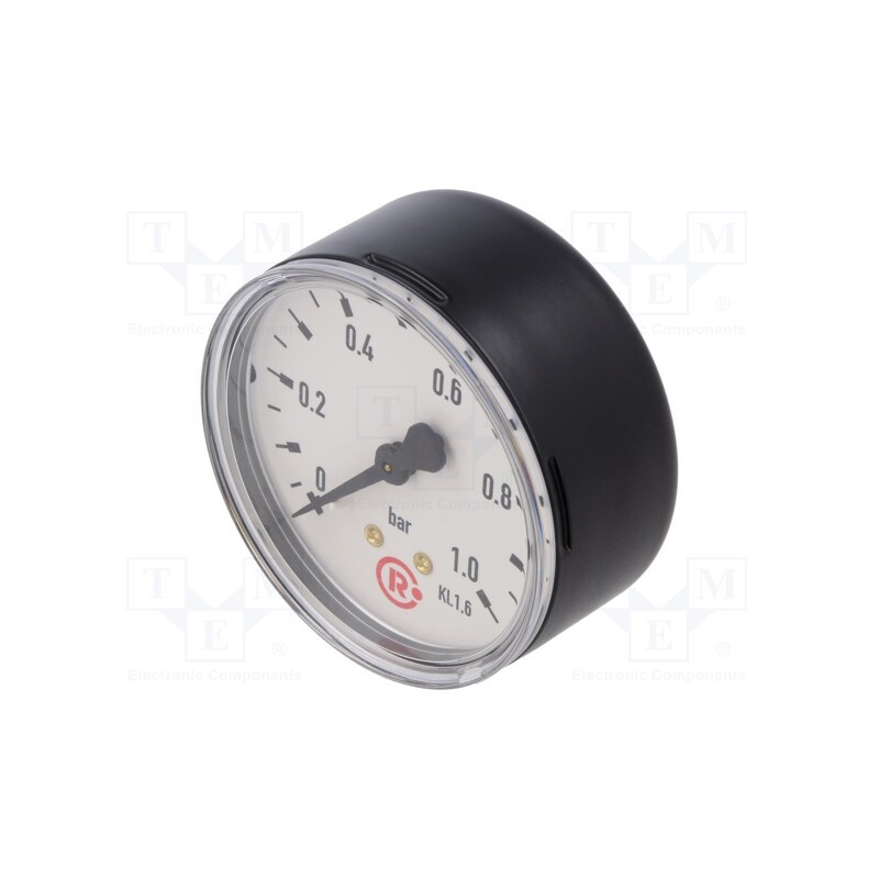 1 pcs x PNEUMAT-212 - Manometer, 0÷1bar, 63mm, non-aggressive liquids,inert gases