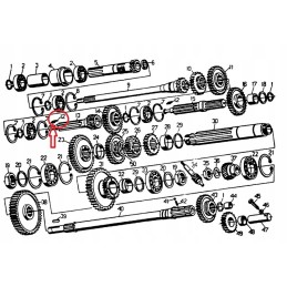 Ursus C 330 main shaft needle 3x19 8mm 44 pcs