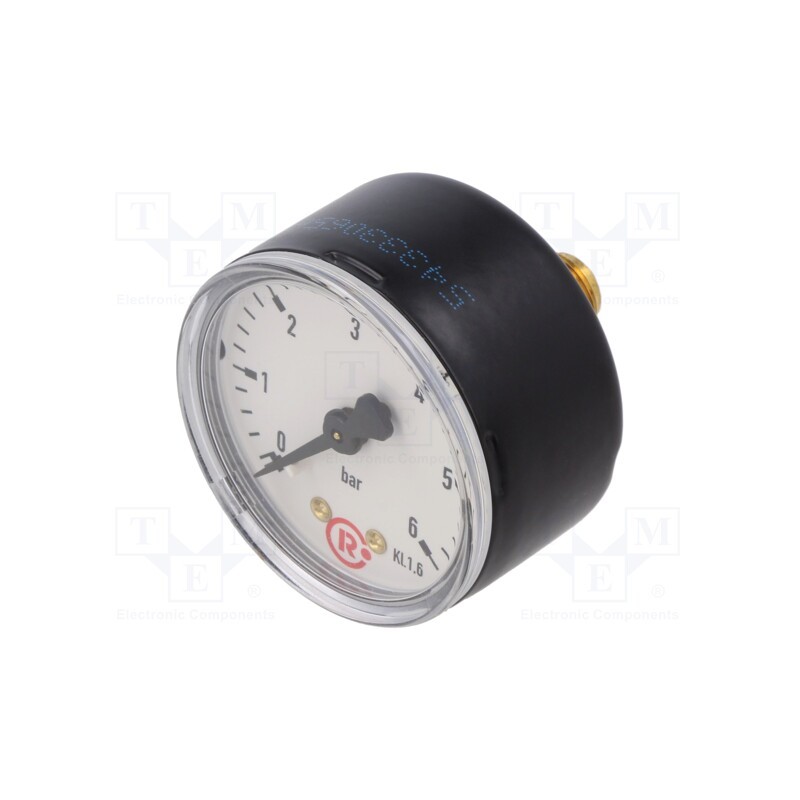 1 pcs x PNEUMAT-205 - Manometer, 0÷6bar, 50mm, non-aggressive liquids,inert gases