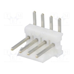 5 pcs x TE Connectivity - 640457-4 - Socket, wire-board, male, PIN: 4, 2.54mm, THT, MTA-100, tinned