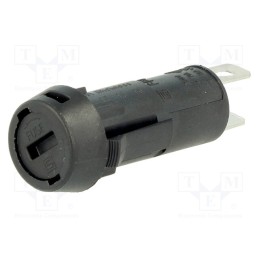 1 pcs x SCHURTER - 3101.003 - Fuse holder, cylindrical fuses, 5x20mm, 10A, on panel, black, FPG3