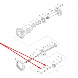 Tb300 391 1 1 needle roller bearing 28 x 40 x 23