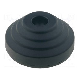 1 pcs x ELESA+GANTER - LV.A-60-14-AS - Foot, with no-slip disk, Base dia: 60mm, polyamide, H: 24mm