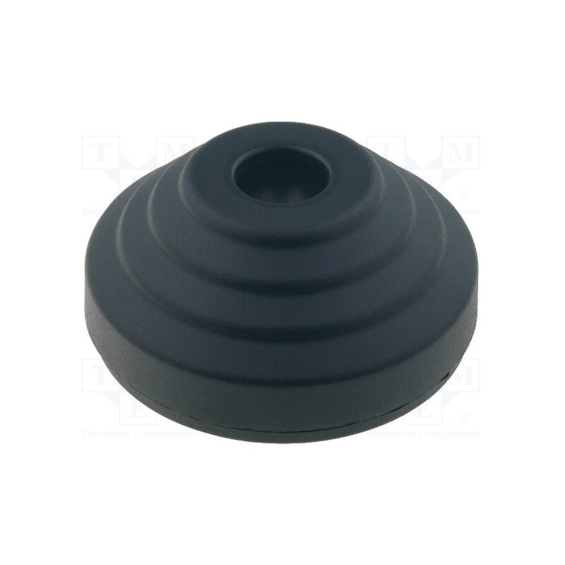 1 pcs x ELESA+GANTER - LV.A-60-14-AS - Foot, with no-slip disk, Base dia: 60mm, polyamide, H: 24mm