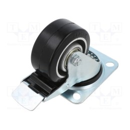 1 pcs x RADER - KPE-ALGE 80K-HC - Transport wheel, Ø: 80mm, W: 38mm, H: 105mm, torsional with lock