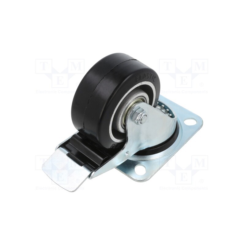 1 pcs x RADER - KPE-ALGE 80K-HC - Transport wheel, Ø: 80mm, W: 38mm, H: 105mm, torsional with lock