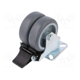 1 pcs x RADER - KPDA-TPA 75S-HC - Transport wheel, Ø: 75mm, W: 50mm, H: 103mm, twin wheels, 100kg, TPA