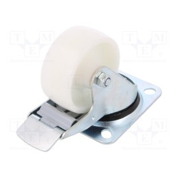 1 pcs x RADER - KPE-POB 80S-HC - Transport wheel, Ø: 80mm, W: 35mm, H: 105mm, torsional with lock