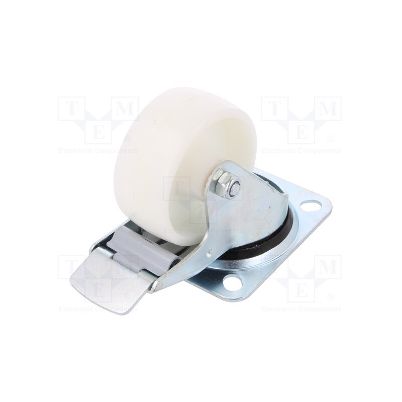 1 pcs x RADER - KPE-POB 80S-HC - Transport wheel, Ø: 80mm, W: 35mm, H: 105mm, torsional with lock