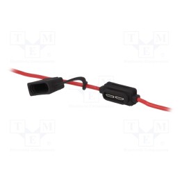 1 pcs x LITTELFUSE - 277.6306.0001 - Fuse holder, 19mm, 20A, on cable, Leads: lead x2, 32V