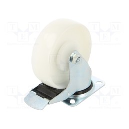 1 pcs x RADER - KPE-POB 125K1-HC - Transport wheel, Ø: 125mm, W: 37mm, H: 156mm, torsional with lock