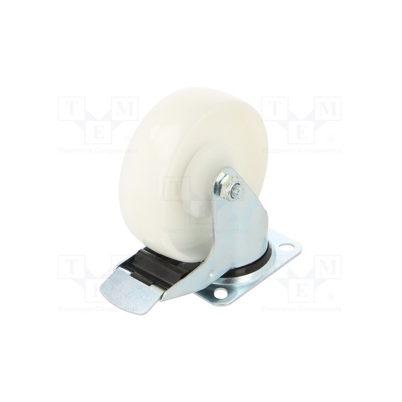 1 pcs x RADER - KPE-POB 125K1-HC - Transport wheel, Ø: 125mm, W: 37mm, H: 156mm, torsional with lock