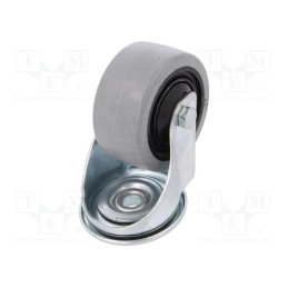 1 pcs x RADER - KJE-POGES 80K1 - Transport wheel, Ø: 80mm, W: 36mm, H: 105mm, torsional, 150kg, rubber